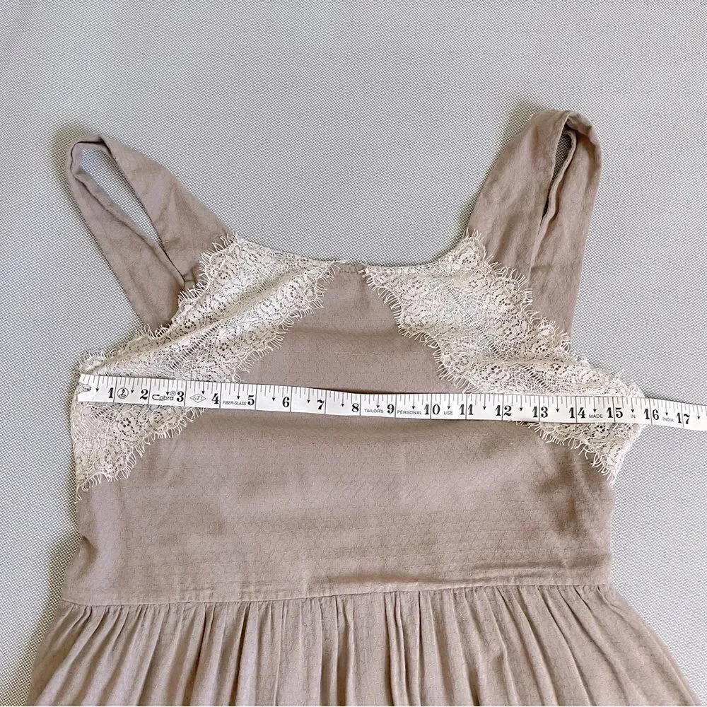 Free People Taupe Georgia Lace Dress Women’s Size 8
